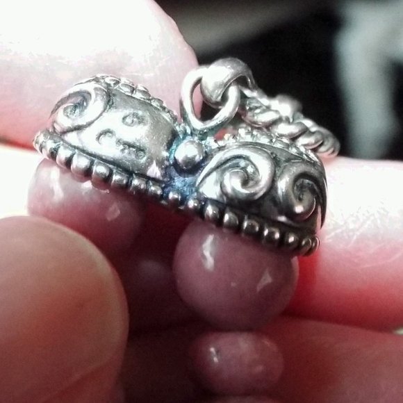 CAROLYN POLLACK PINKY PEACH RHODONITE STONE STERLING SILVER FABULOUS BRACELET 74 - Picture 5 of 5